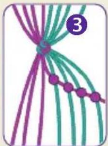 Schmidt Horse Club Freundschaftsbändchen - Pattern: Storm's tail - 3