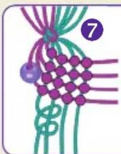 Schmidt Horse Club Freundschaftsbändchen - Pattern: Storm's tail - 7