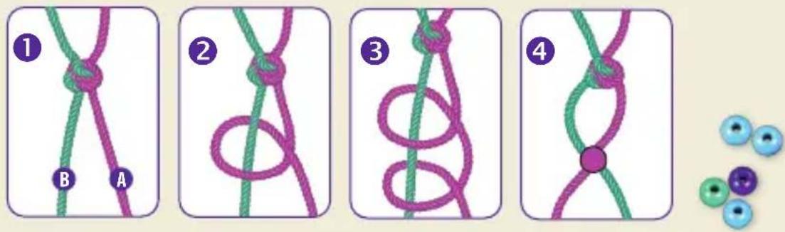 Schmidt Horse Club Freundschaftsbändchen - Backward knot - 2