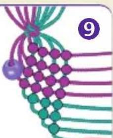 Schmidt Horse Club Freundschaftsbändchen - Pattern: Storm's tail - 9
