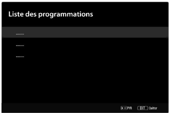 MEDION LIFE X14355 (MD 31476) - Menu Liste de programmations - 1