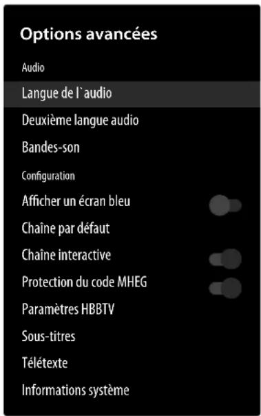 MEDION LIFE X14355 (MD 31476) - Menu Options avancées - 1
