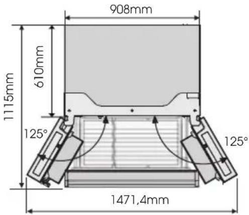 HISENSE RF749N4SWSE - Öffnen und Schließen der Türen - 1