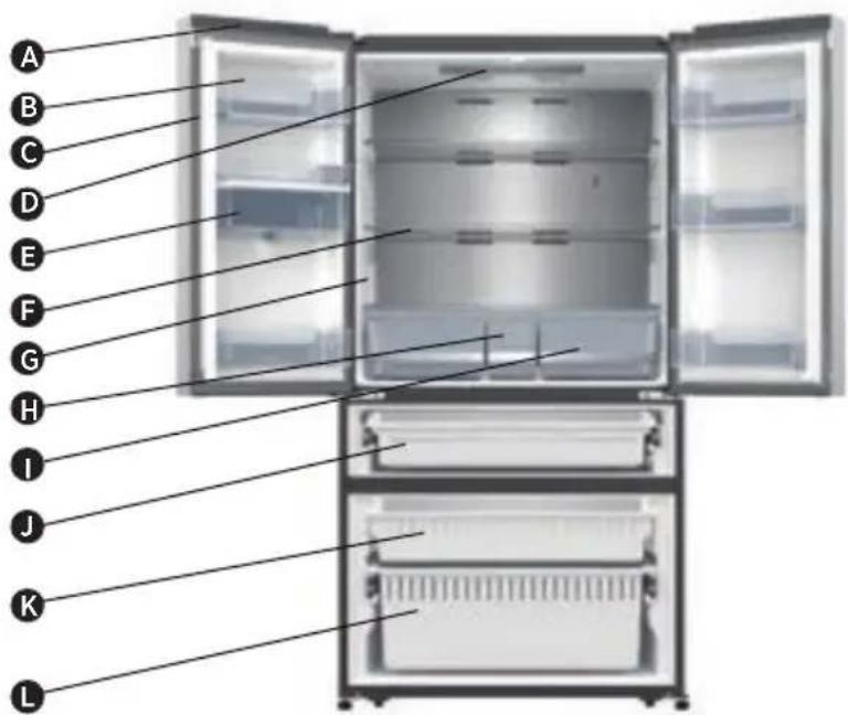 HISENSE RF749N4SWSE - Pièces et caractéristiques - 1