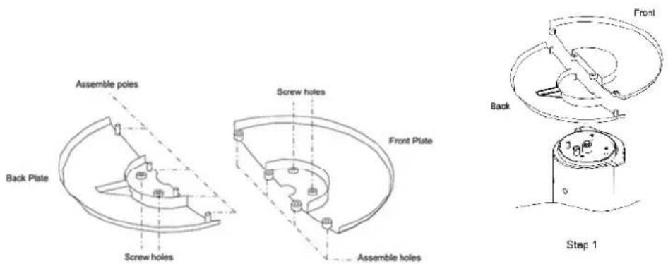 Orbegozo TWM 1000 - INSTRUCTIONS DE MONTAGE - 1