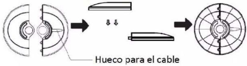 Hueco para el cable