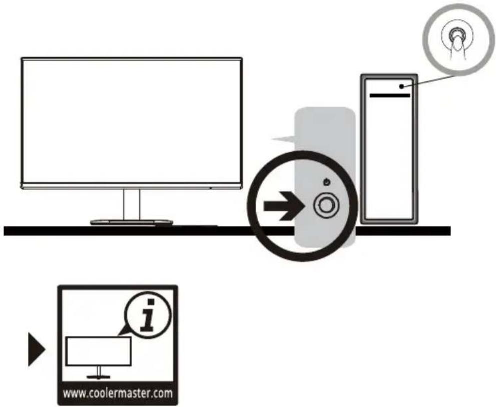 COOLER MASTER GA271 - Installation du bras/de la base de l'écran - 12