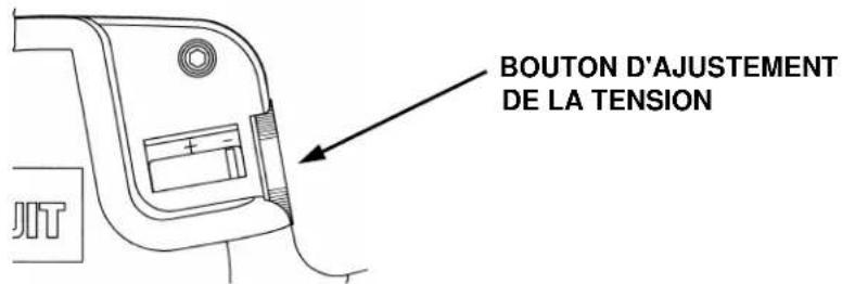 BOUTON D'AJUSTEMENT DE LA TENSION
