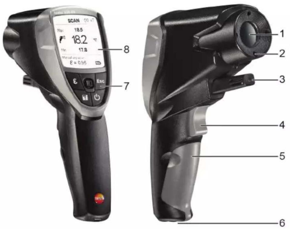 Testo 835-H1 - Описание прибора - 1