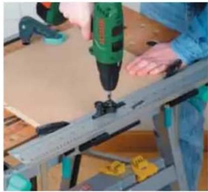 WOLFCRAFT 4642 - L'assemblage d'angle avec la règle de perçage en série - 3