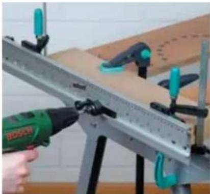 WOLFCRAFT 4642 - L'assemblage à plat avec la règle de perçage - 3