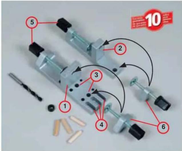WOLFCRAFT 4642 - Le guide de perçage universel - 1