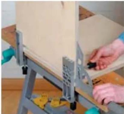 WOLFCRAFT 4642 - L'assemblage d'angle avec le guide de perçage universel - 3