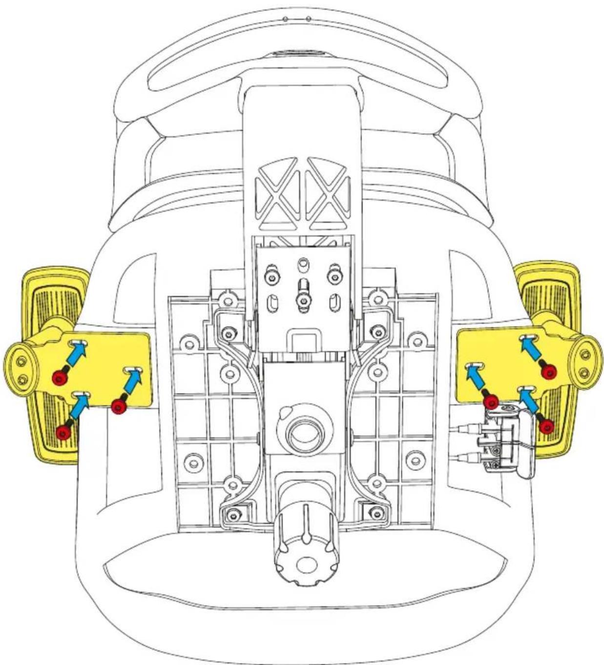Sharkoon OfficePal C30M - Attacher les accoudoirs à la base du siège - 2