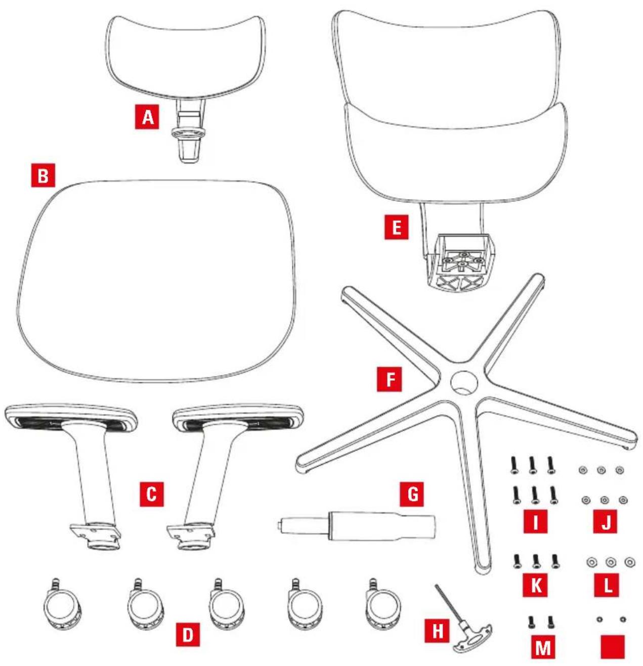 Sharkoon OfficePal C30M - Contenu de l'emballage - 1