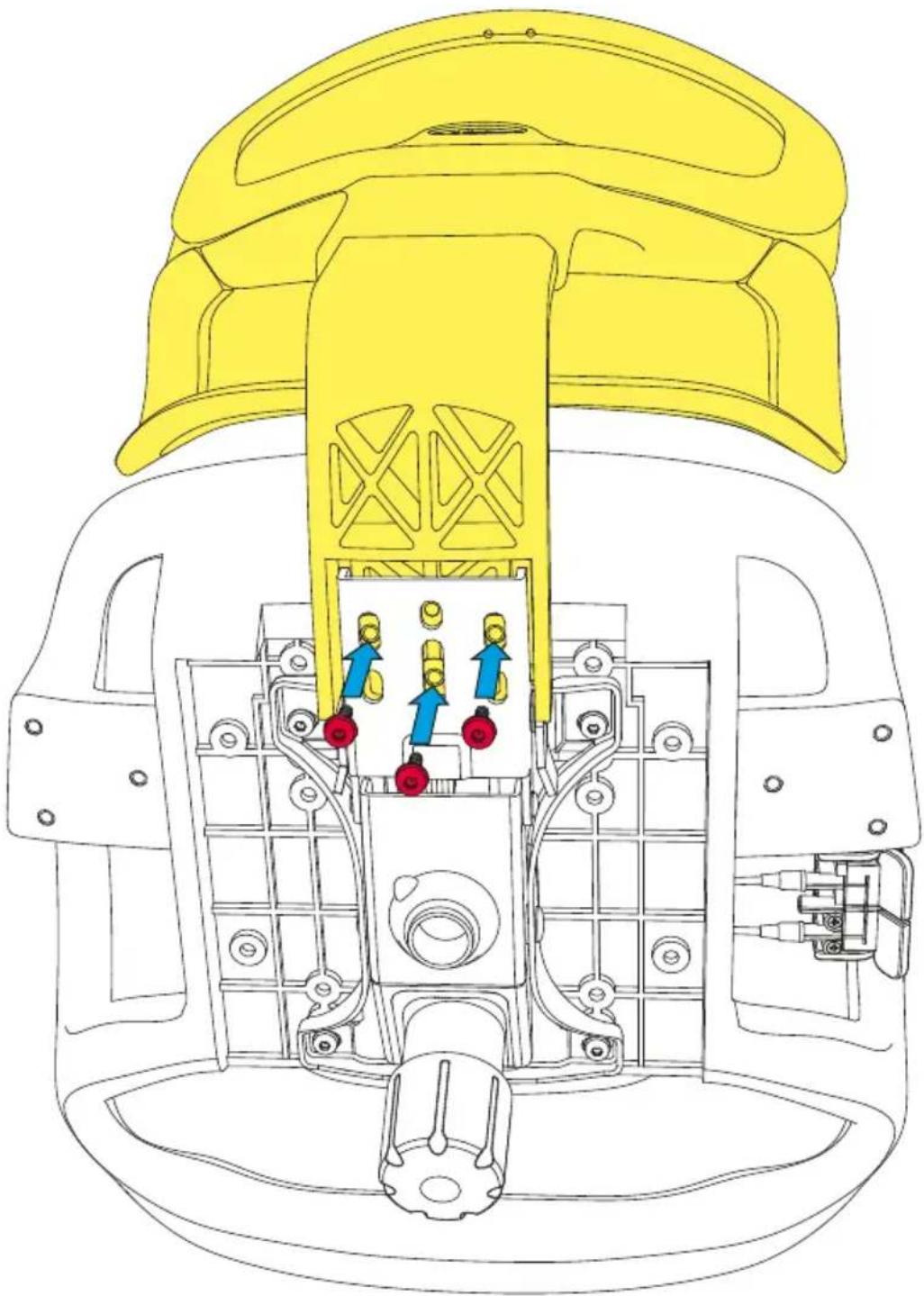 Sharkoon OfficePal C30M - Attacher le dossier à la base du siège - 2