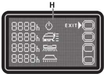 NILFISK SC500 - Alarmgeheugenscherm (G, Afb. 9) - 2
