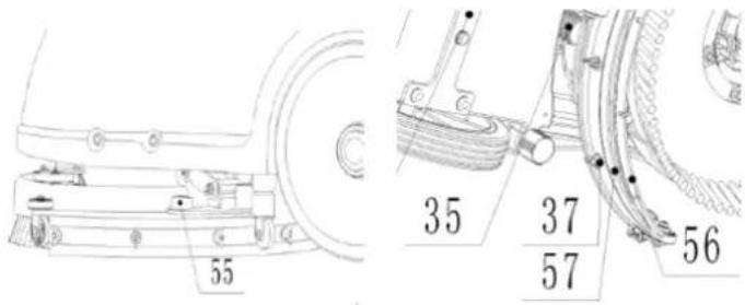 NILFISK AS380 - Montarea racletei - 1