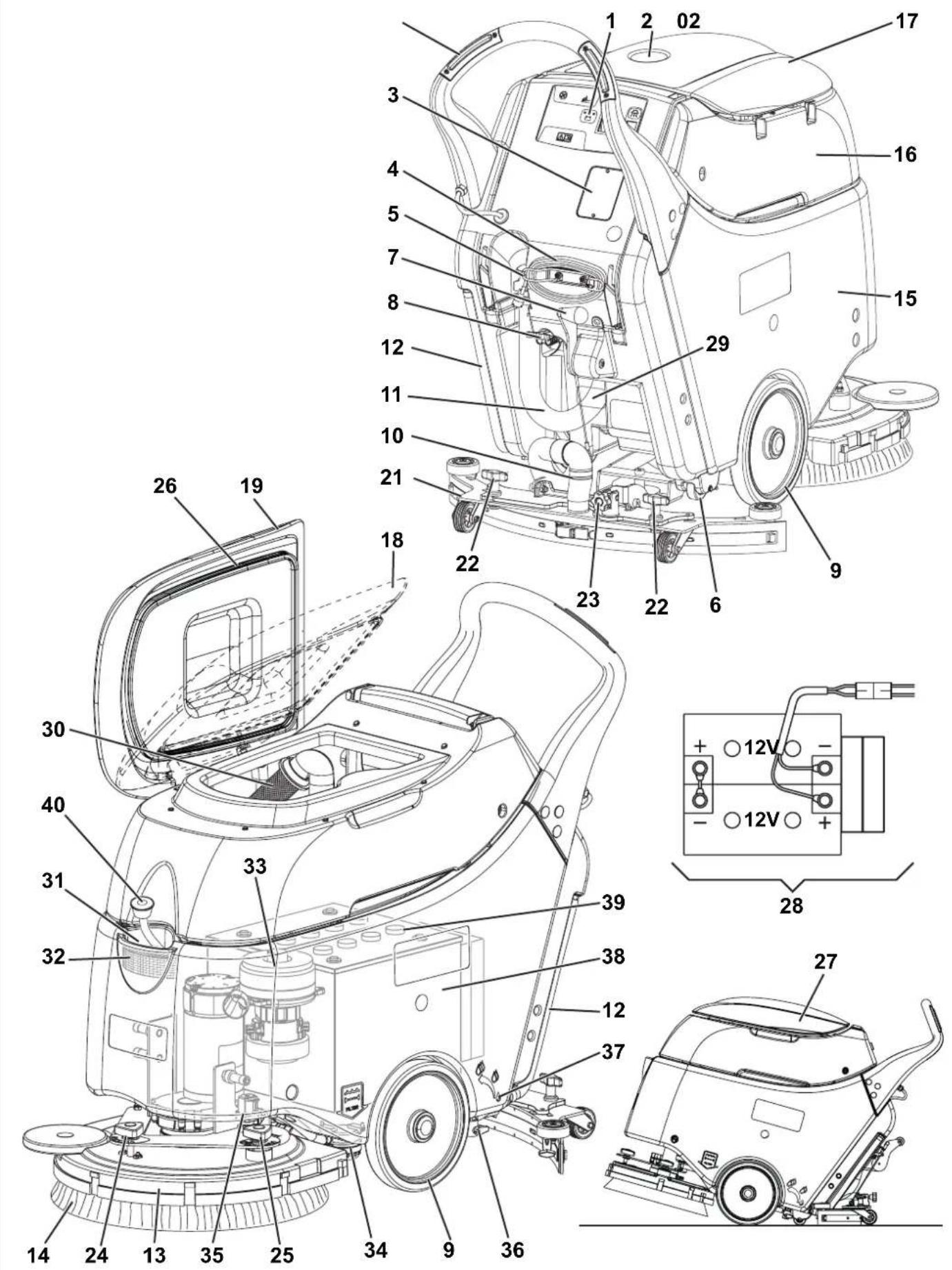 NILFISK SC450 - MACHINE STRUCTURE - 1