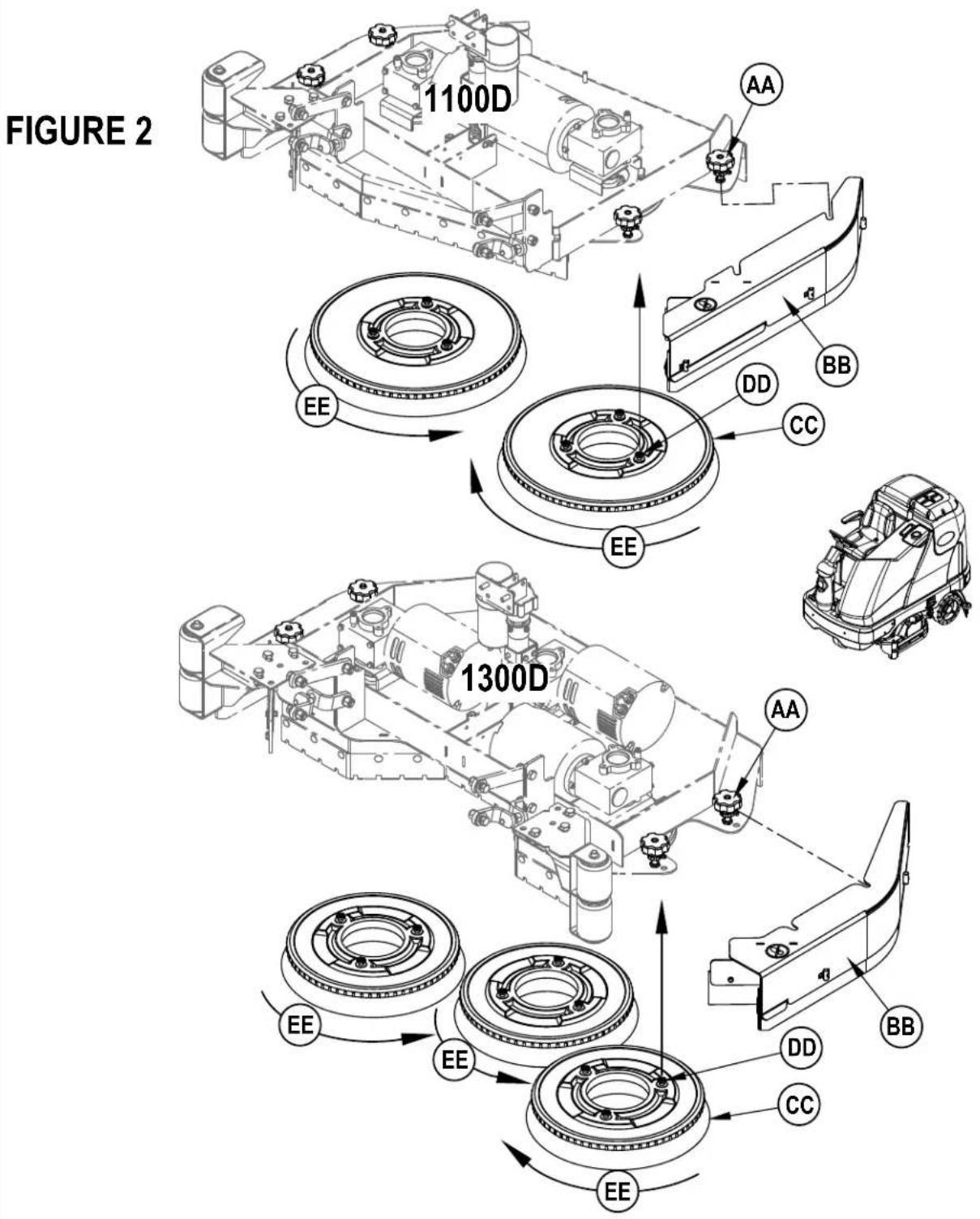FIGURE 2 1100D AA EE DD BB CC EE 1300D AA EE EE DD CC BB