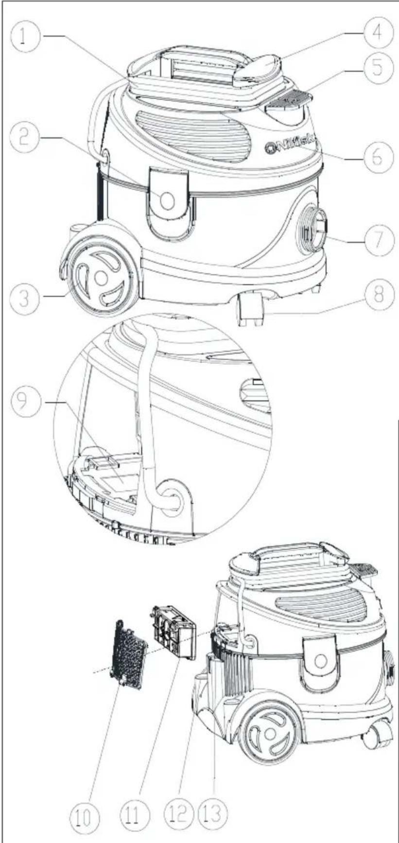 NILFISK VP100 - 1