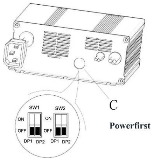 NILFISK Viper AS530R - Battery Type Dip-Switches - 3