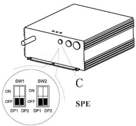NILFISK Viper AS530R - Battery Type Dip-Switches - 2