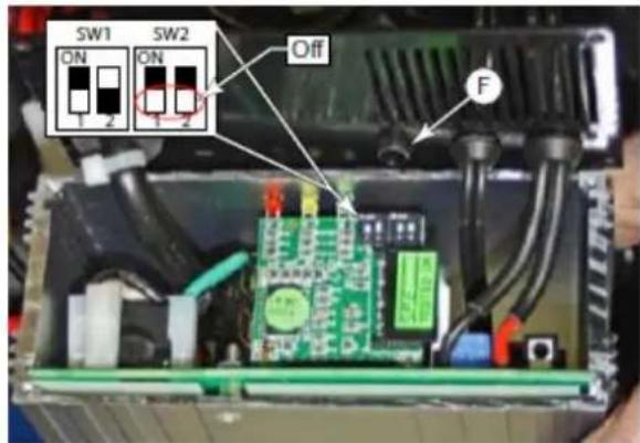 NILFISK SC430 - Interrupteurs Dip de type batterie (SPE) - 1