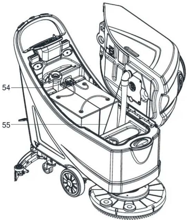 NILFISK Viper AS5160 - PANNEAU DE COMMANDE (comme représenté sur la Figure 2) - 1