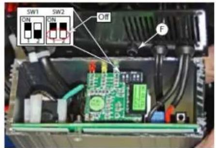 NILFISK Viper AS430 - Battery Type Dip-Switches (SPE Charger) - 2