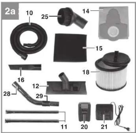 EINHELL TE-VC 36/25 Li S - 2