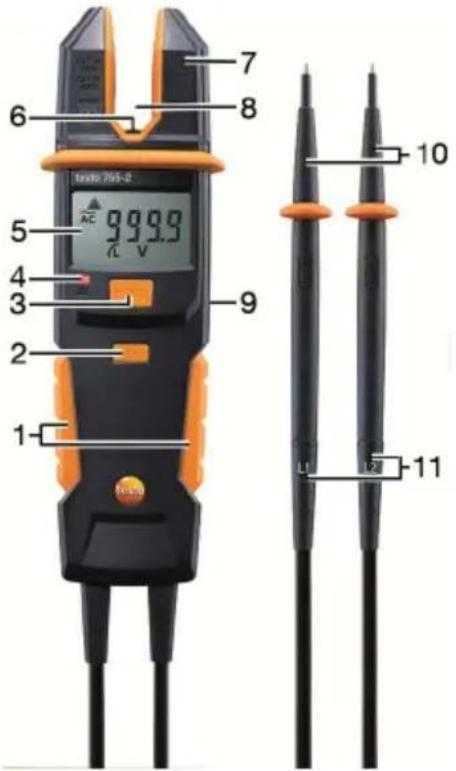 Testo 755-2 - Display and control elements - 1