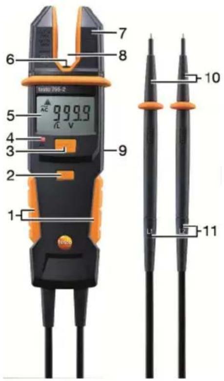 Testo 755-2 - 显示和操作元件 - 1