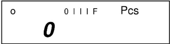 Kern EG 420-3NM - Symbole affiché: PCS - 4