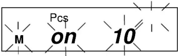 Kern EG 420-3NM - Symbole affiché: PCS - 6