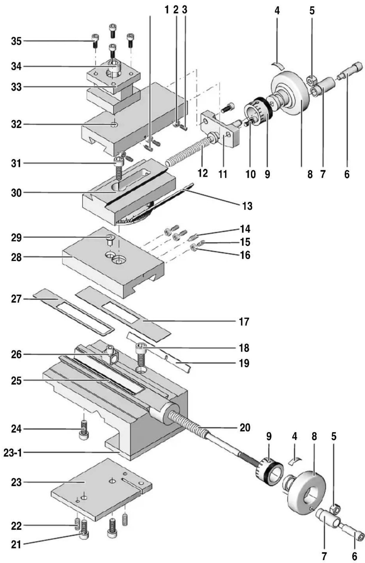 PROXXON PD 250/E - Baugruppe 00: Wechselräder - 3