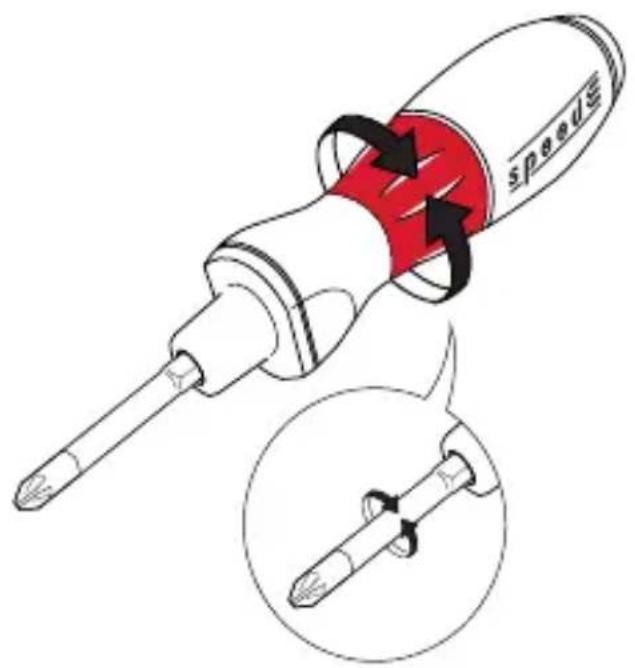 Wiha speedE II - Insertion / remplacement de I'accu - 1