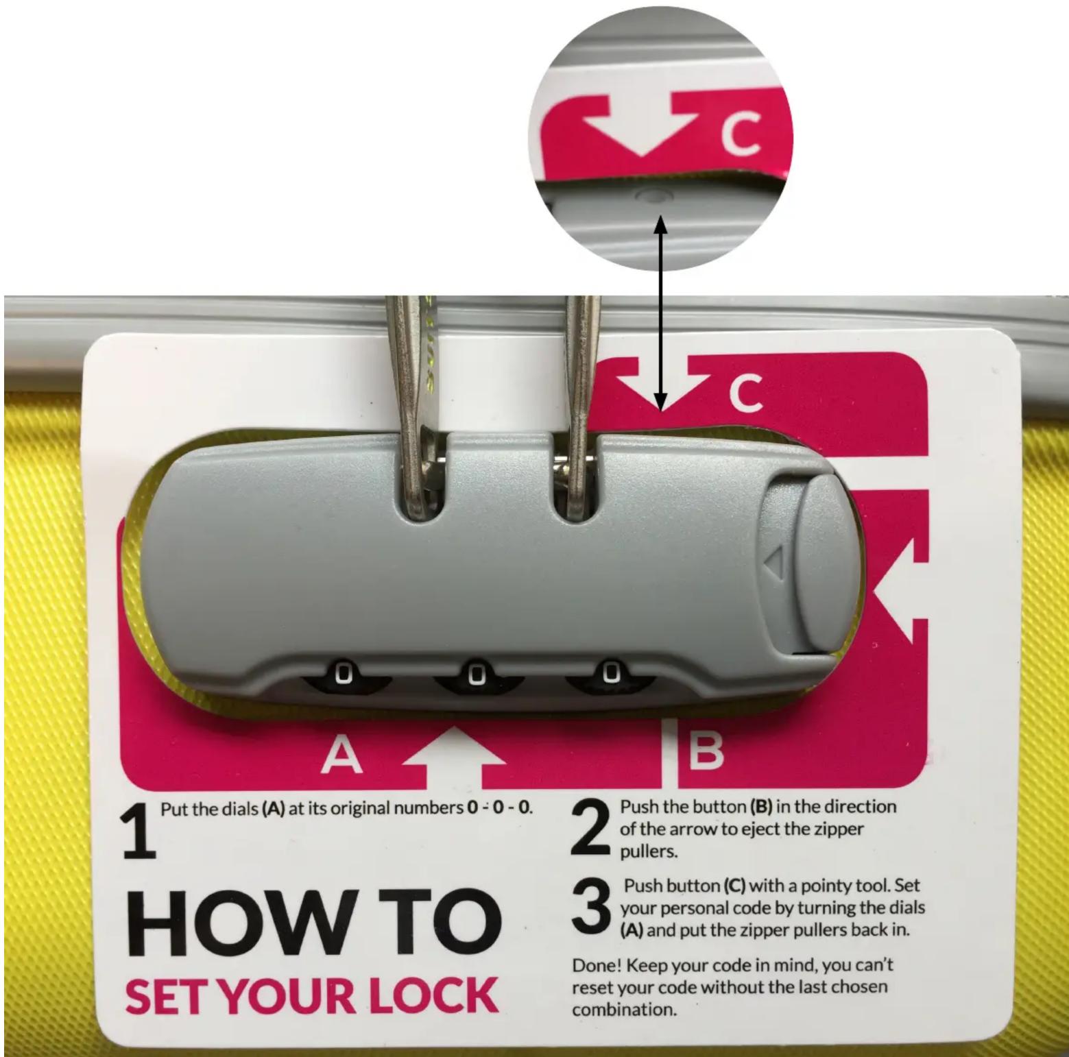SUITSUIT Caretta Spinner - HOW TO SET YOUR LOCK - 1
