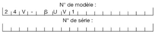 Snow Joe 24V-SUV1 - Numéros de modèle et de série - 1