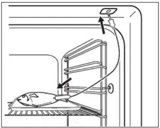 ELECTROLUX KOCDH77X2 - Instrucciones de uso: Sonda térmica - 1