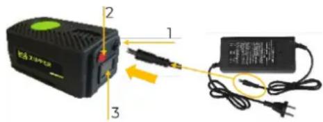 Zipper ZI-EWB150-100L - Chargement de la batterie : - 1