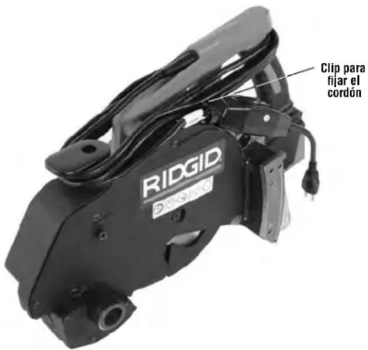 RIDGID PC-612 - Desmontaje de la sierra y la abrazadera - 1