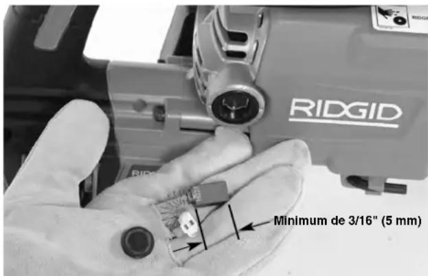 RIDGID PC-612 - Remplacement des balais du moteur - 1