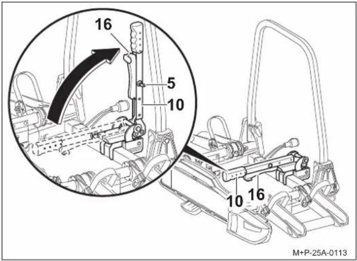 Uebler X31S - Montar o suporte para bicicletas no veículo - 1