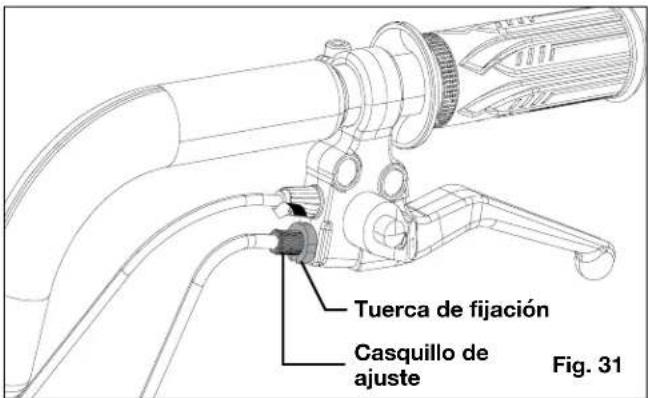 Tuerca de fijación Casquillo de ajuste Fig. 31
