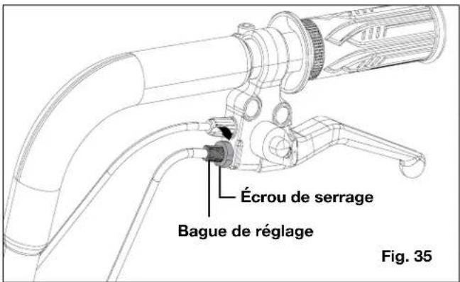 Écrou de serrage Bague de réglage Fig. 35
