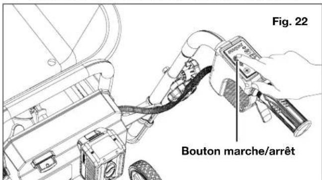 Fig. 22 Bouton marche/arrêt