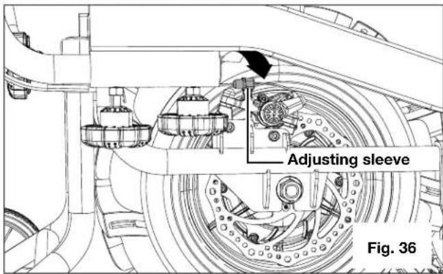 Adjusting sleeve Fig. 36