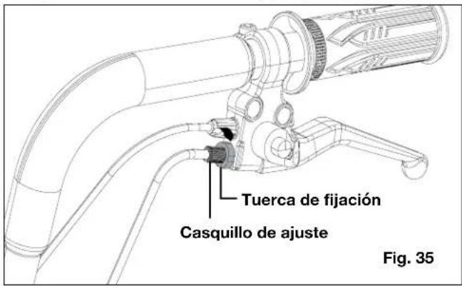 Tuerca de fijación Casquillo de ajuste Fig. 35