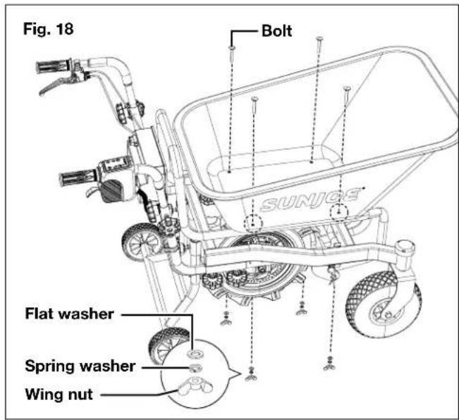 Sun Joe 24V-WB1000 - Carrier and Bucket Assembly - 5
